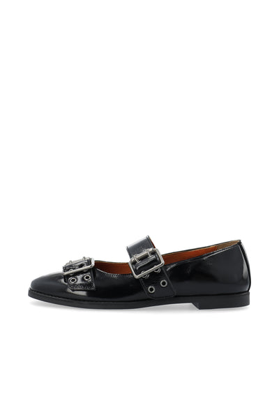 CASHOTT CASDIANA BUCKLE BALLERINA Ballerina Black/Black
