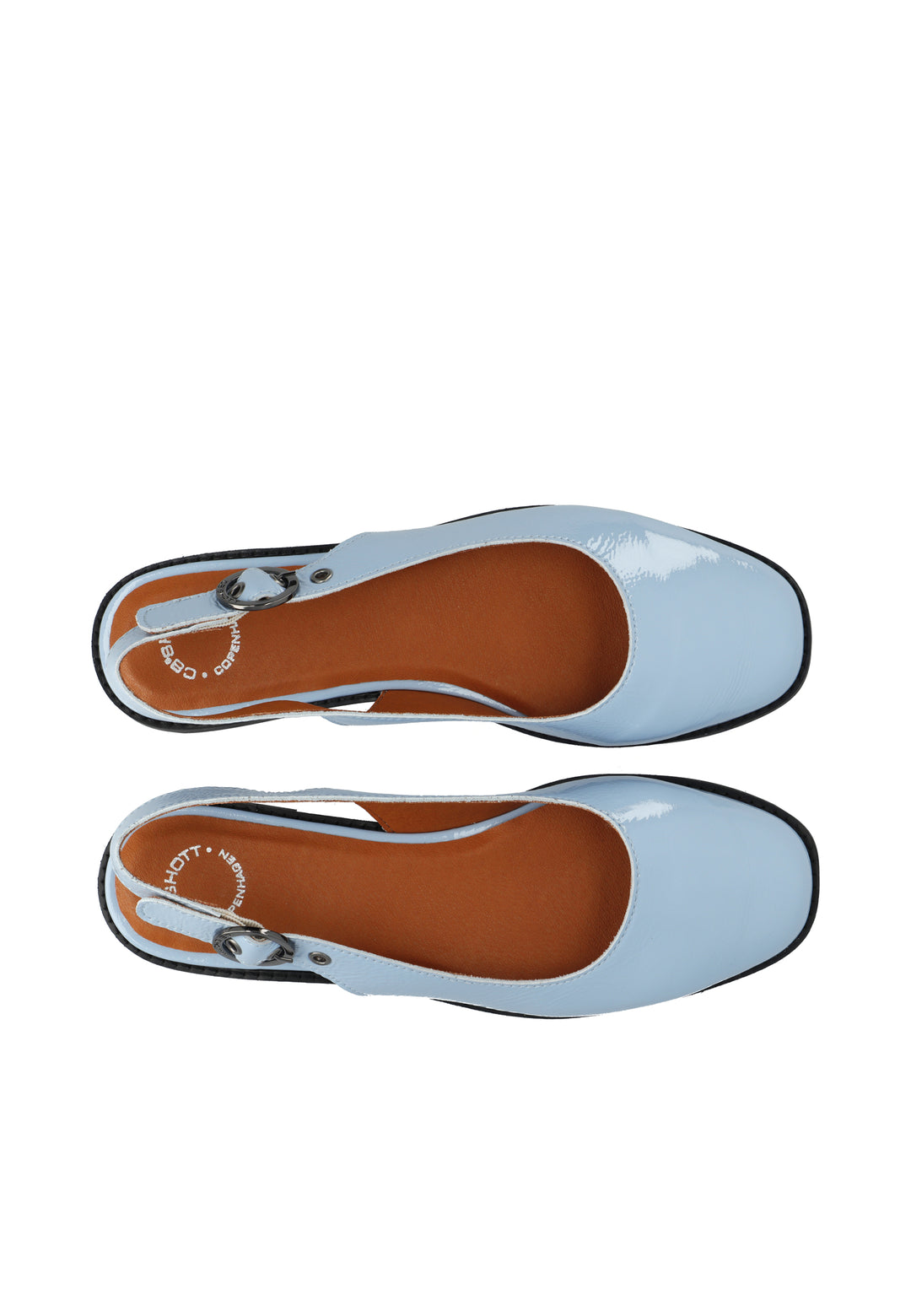 CASHOTT CASDIANA PATENT SLING BACK *Slingback Dusty Blue