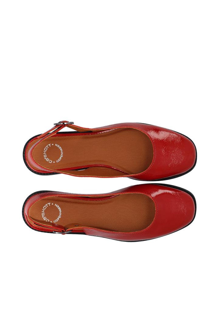 CASHOTT CASDIANA PATENT SLING BACK Slingback Red