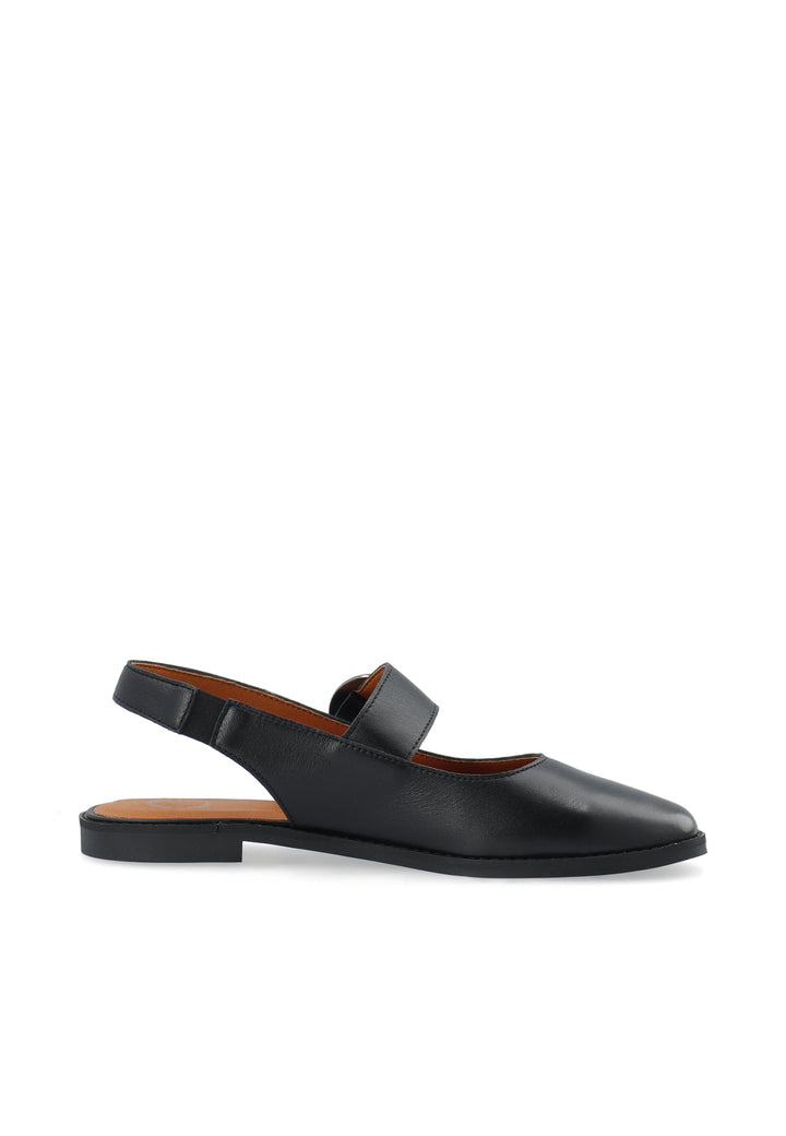 CASHOTT CASDIANA Single Strap Leather *Slingback Black