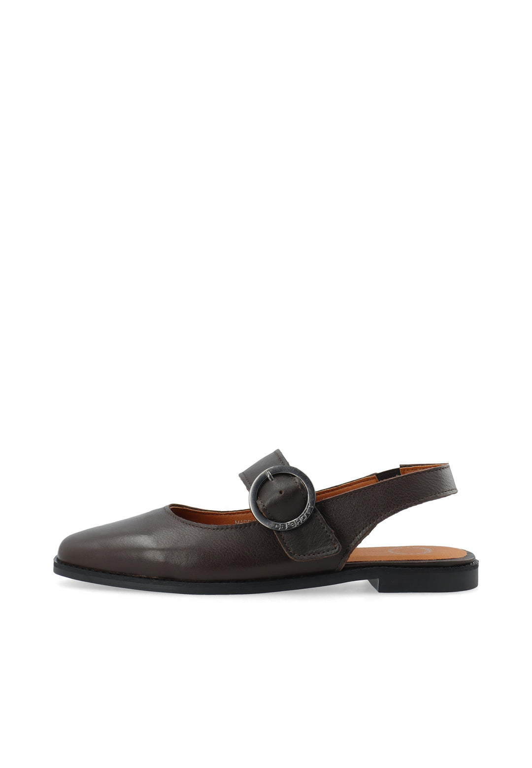 CASHOTT CASDIANA Single Strap Leather *Slingback Dark Brown