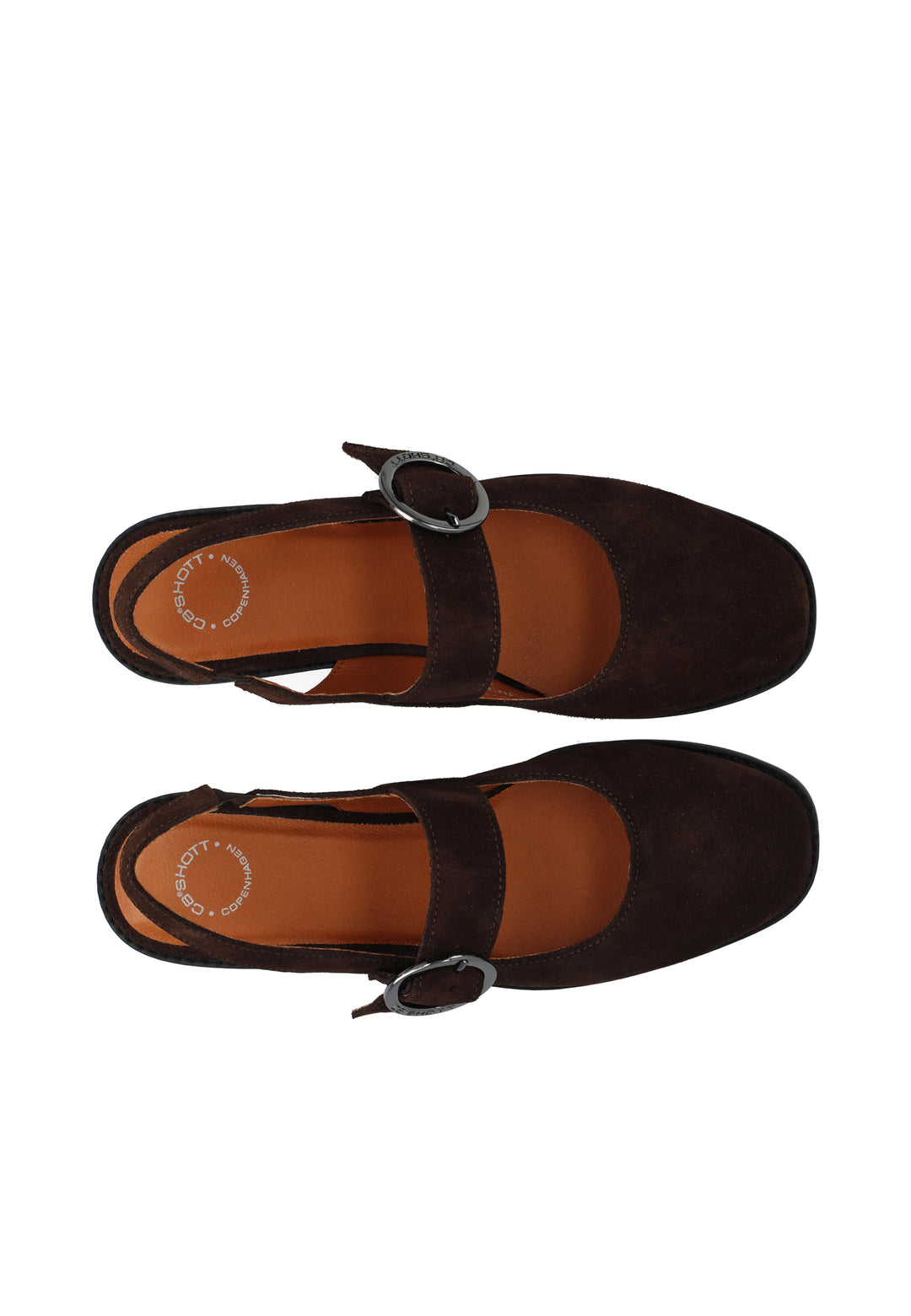 CASHOTT CASDIANA Single Strap Suede *Slingback Brown