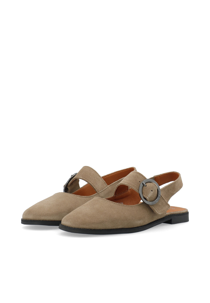 CASHOTT CASDIANA Single Strap Suede *Slingback Sand