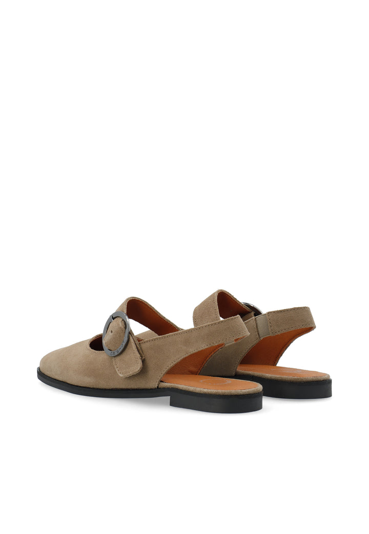 CASHOTT CASDIANA Single Strap Suede *Slingback Sand