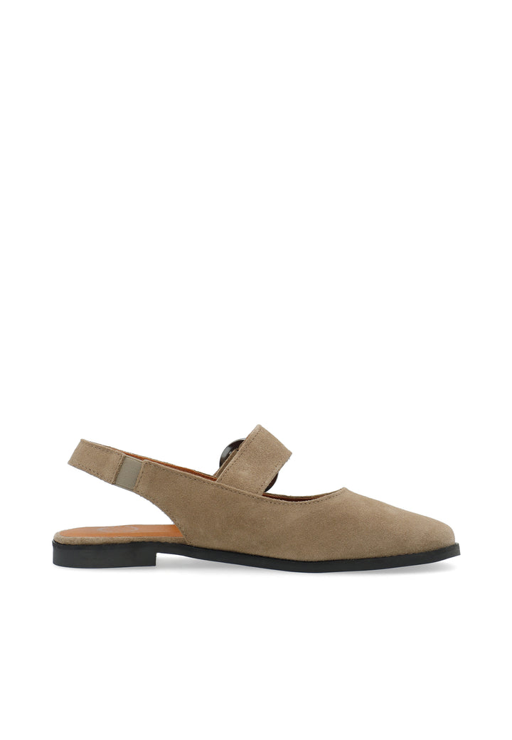 CASHOTT CASDIANA Single Strap Suede *Slingback Sand