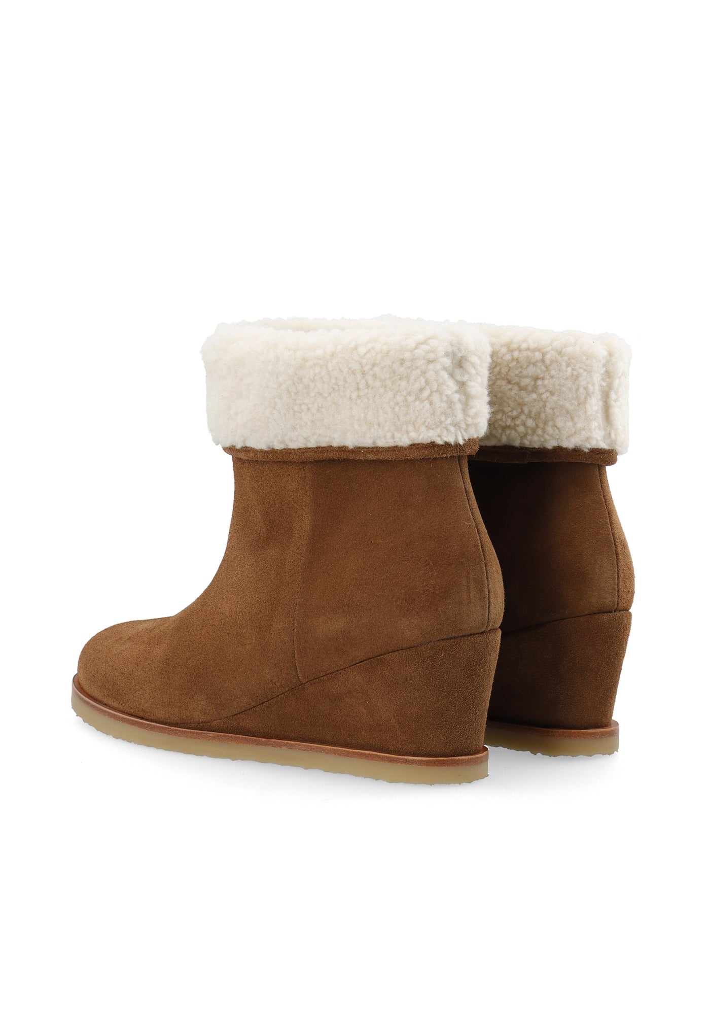 CASHOTT CASDONNA Pull On Boot Warm Lining Suede Pull On Toffee