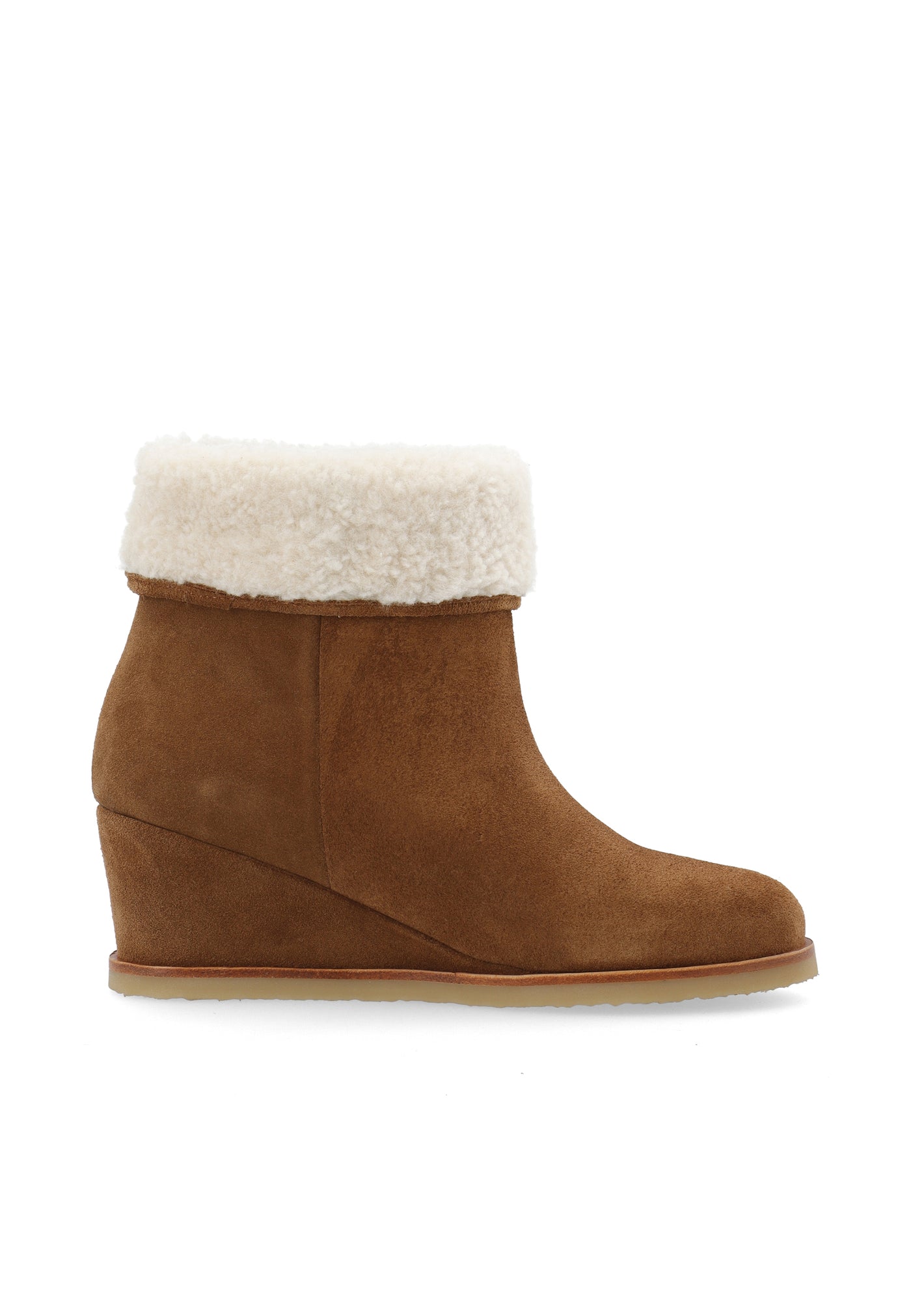 CASHOTT CASDONNA Pull On Boot Warm Lining Suede Pull On Toffee