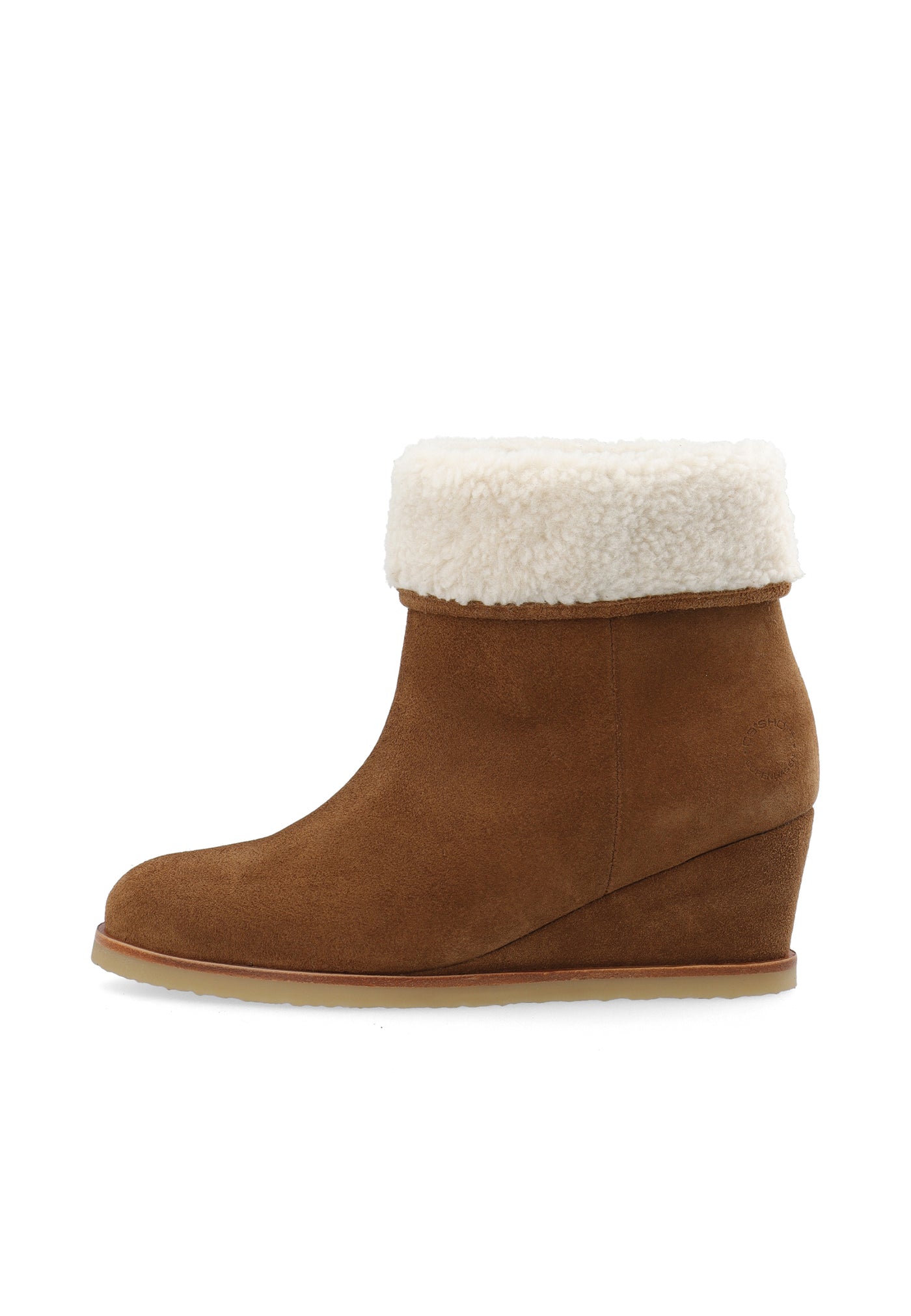 CASHOTT CASDONNA Pull On Boot Warm Lining Suede Pull On Toffee