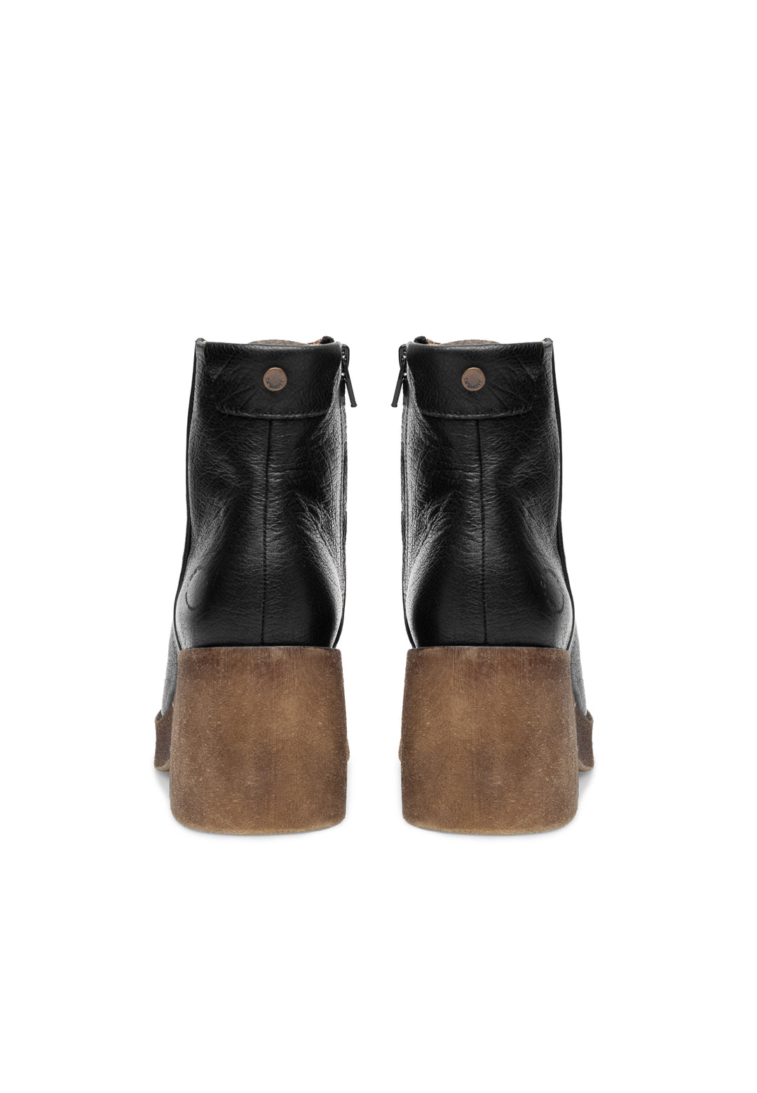 CASHOTT CASEMILY LEATHER Zip Boot Black