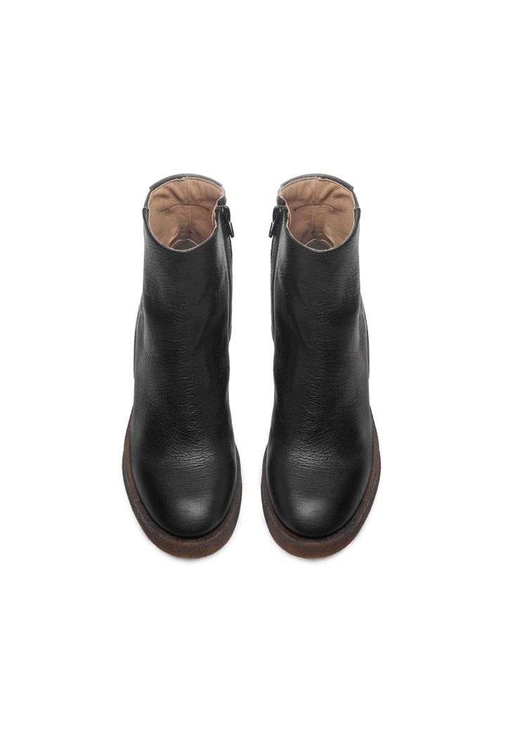 CASHOTT CASEMILY LEATHER Zip Boot Black