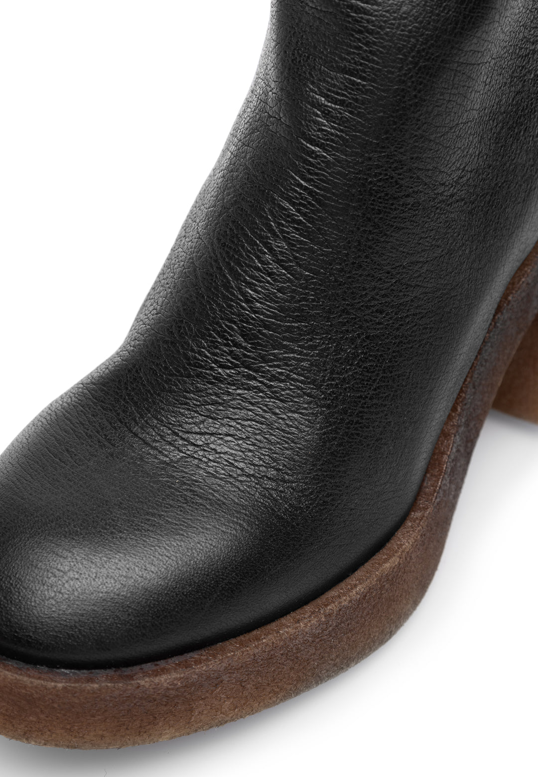CASHOTT CASEMILY LEATHER Zip Boot Black