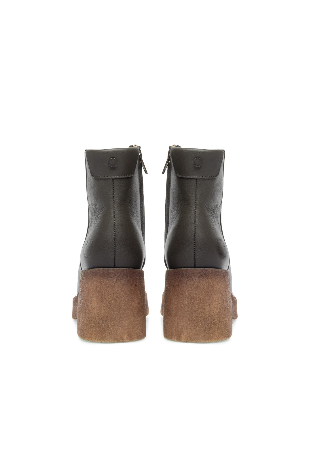CASHOTT CASEMILY LEATHER Zip Boot Olive