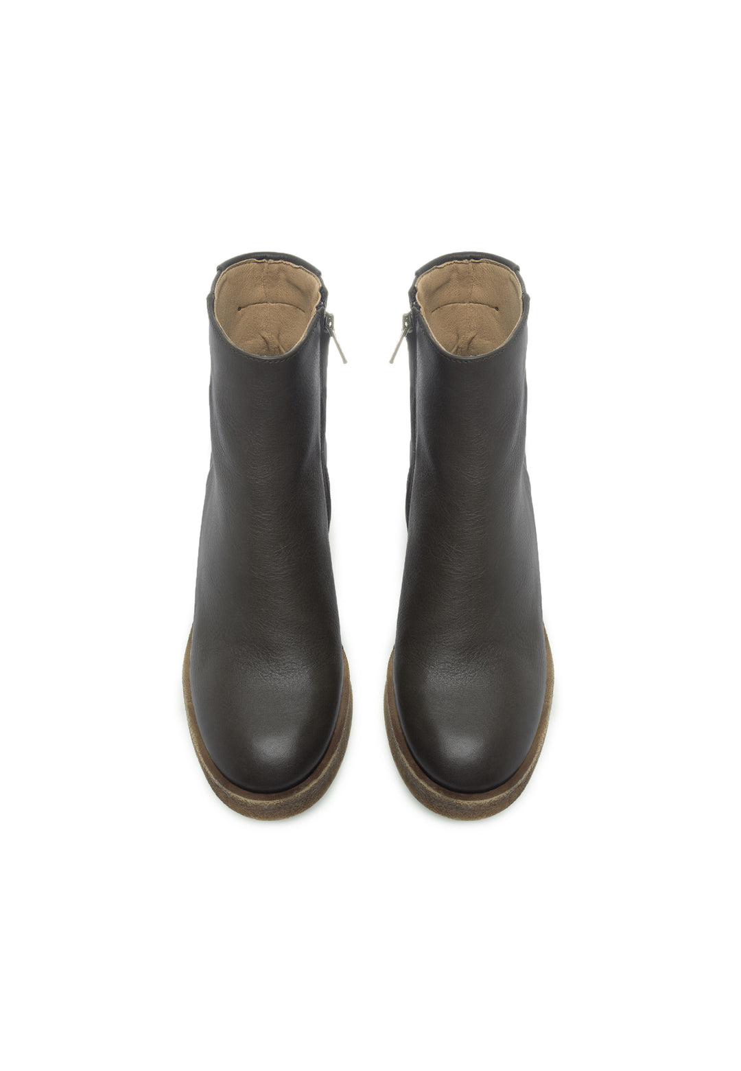 CASHOTT CASEMILY LEATHER Zip Boot Olive