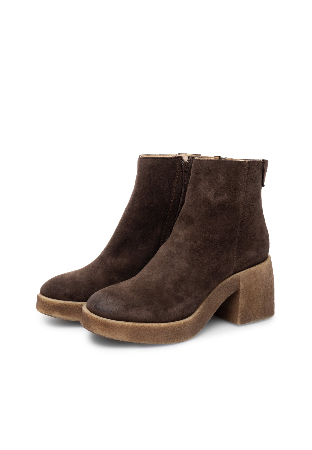 CASHOTT CASEMILY SUEDE Zip Boot Coffee