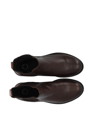 CASHOTT CASEMMA Chelsea Boot Mallorca Leather Chelsea Dark Brown