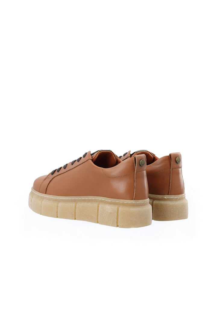 CASHOTT CASFLORA LACE UP SHOE Low Sneakers Cognac