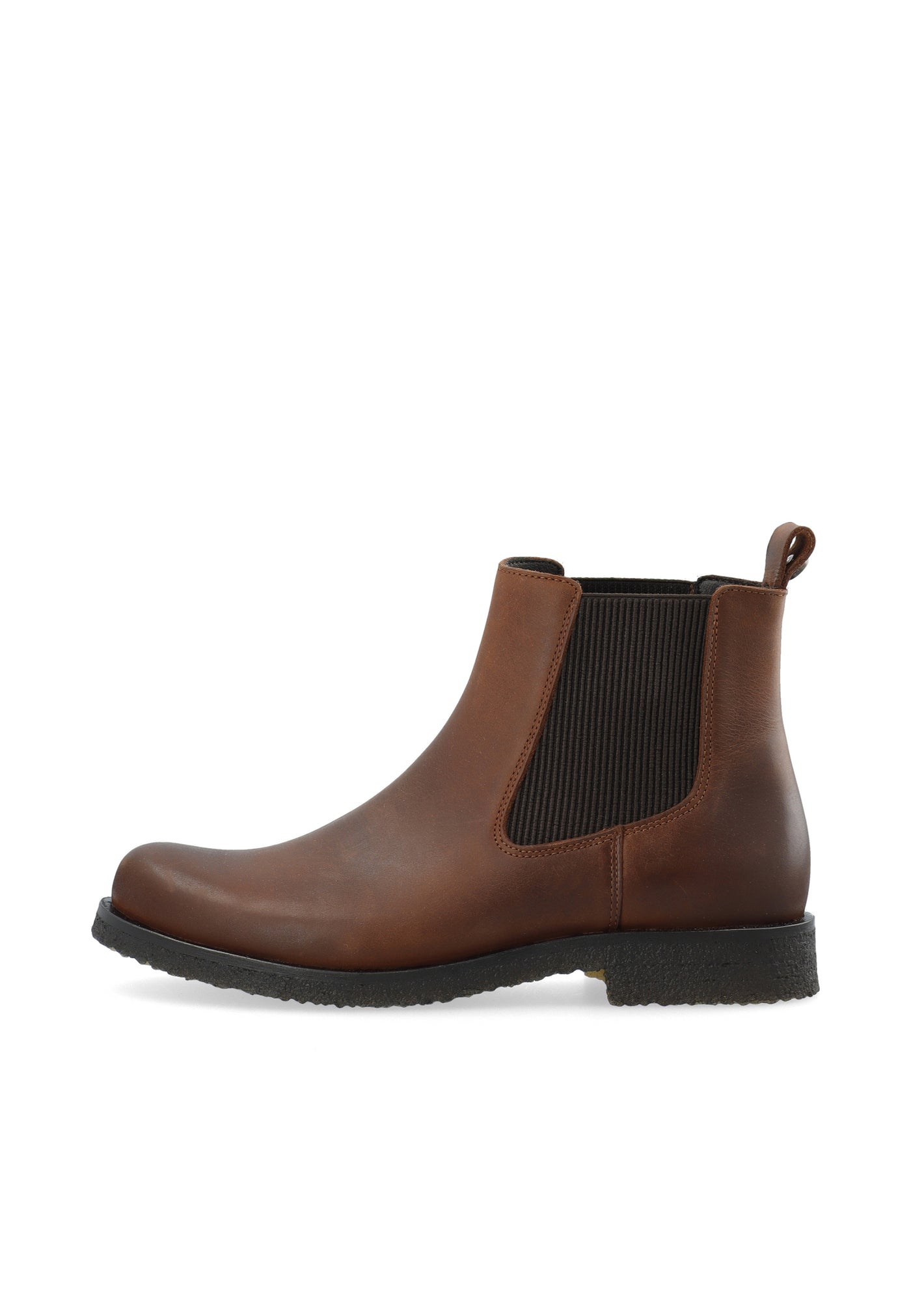 CASHOTT CASFREJA Chelsea Boot Pull Up Leather Chelsea Cognac