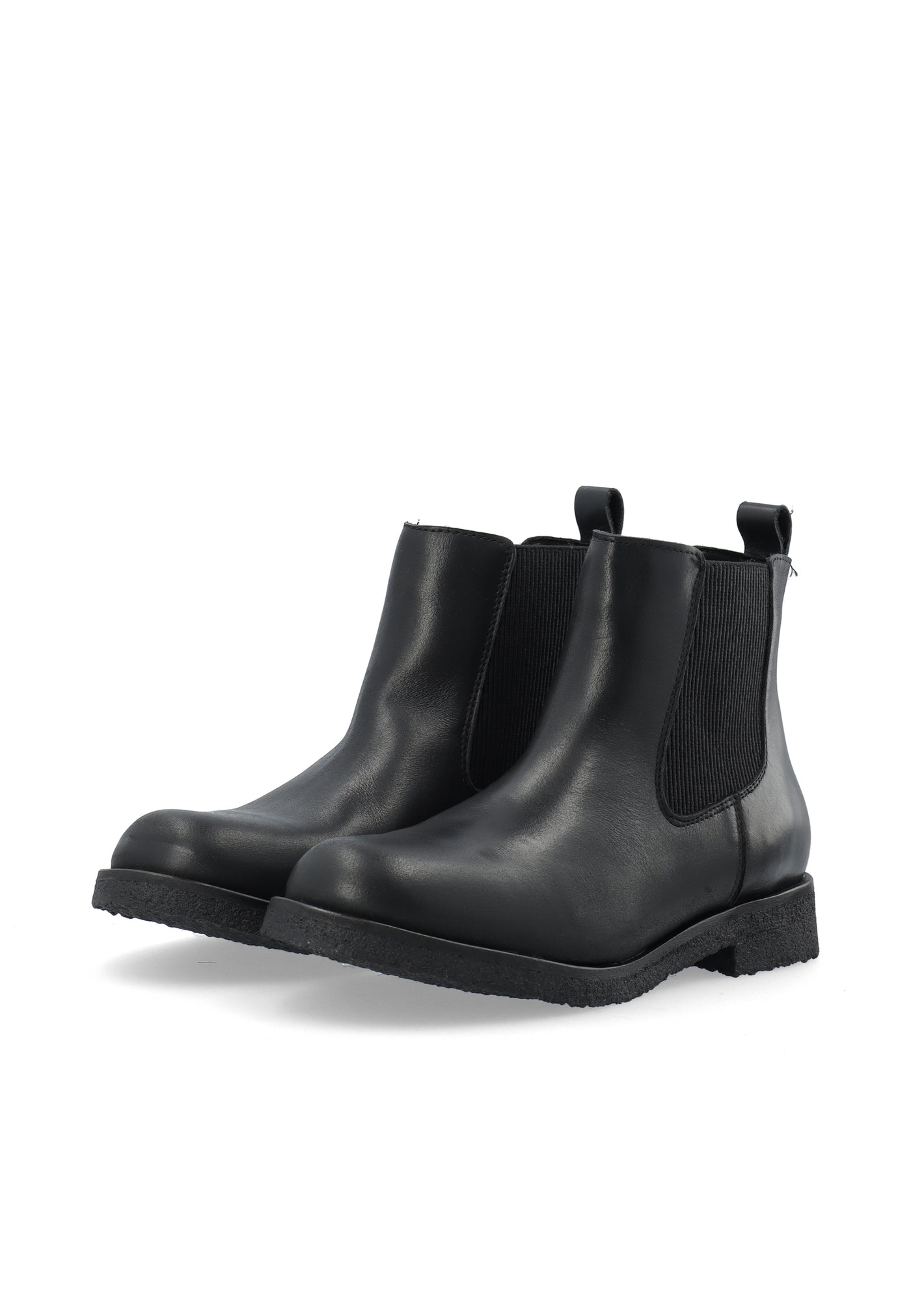 CASHOTT CASFREJA Chelsea Boot Warm Lining Pull Up Leather Chelsea Black