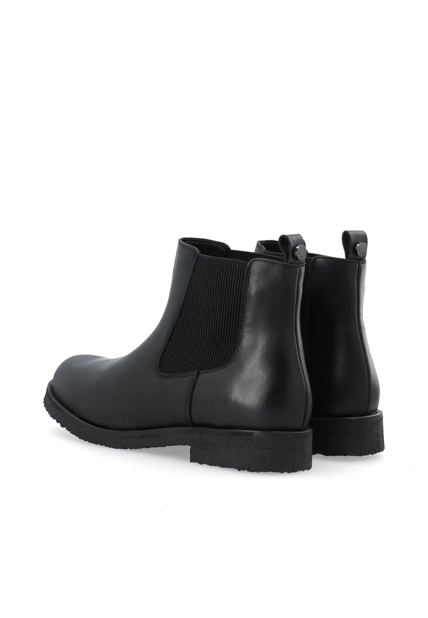 CASHOTT CASFREJA Chelsea Boot Warm Lining Pull Up Leather Chelsea Black