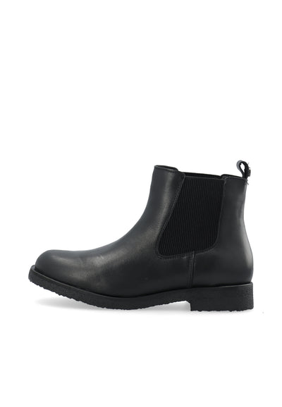 CASHOTT CASFREJA Chelsea Boot Warm Lining Pull Up Leather Chelsea Black