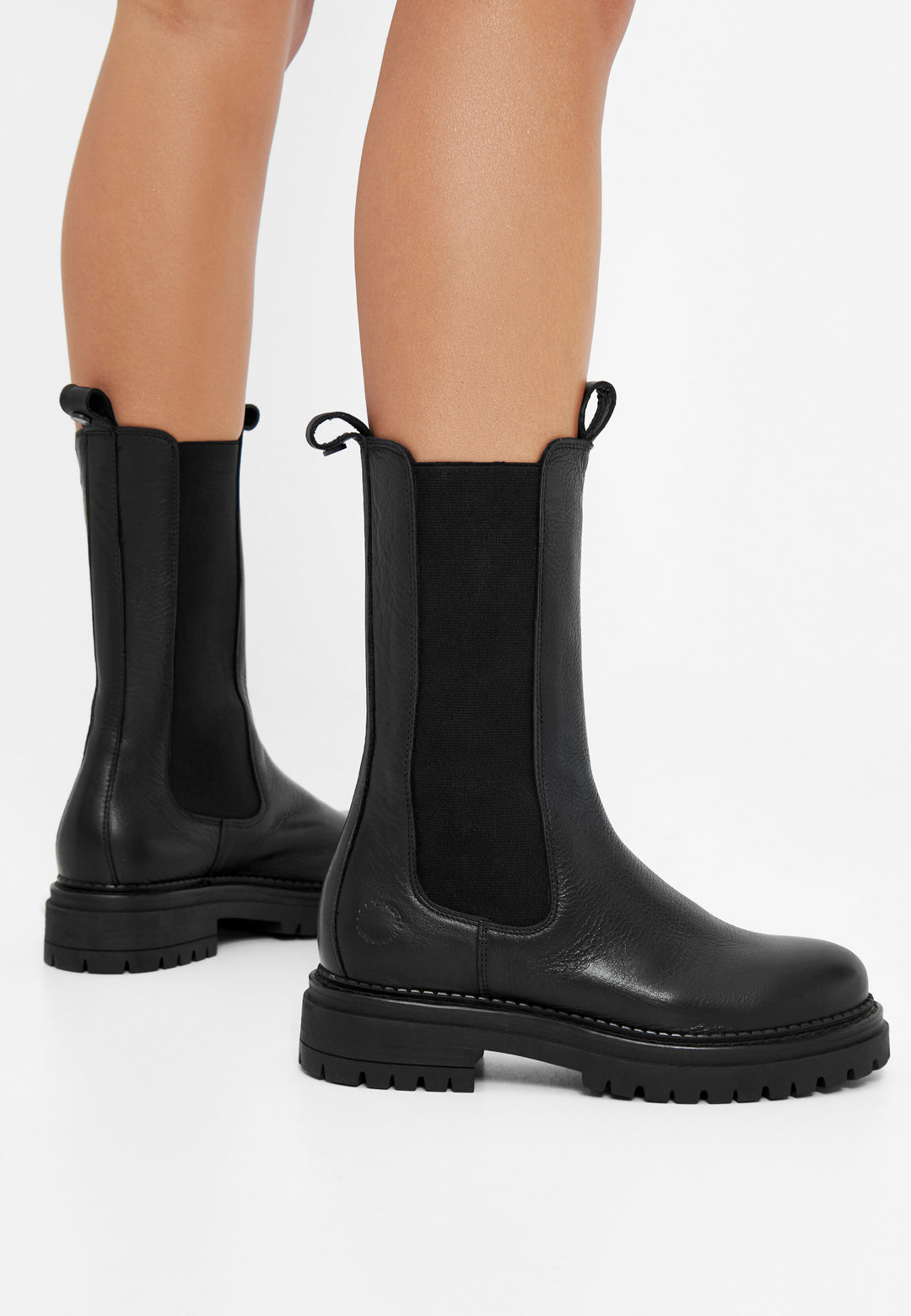 CASHANNAH Chelsea Boot High Cut Leather