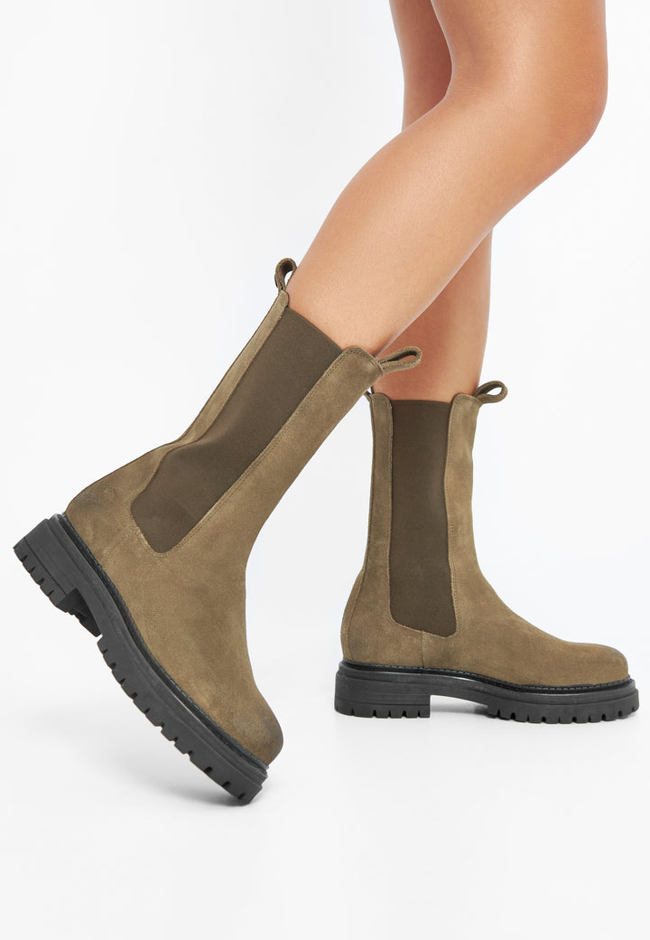 CASHOTT CASHANNAH MID CALF BOOT Chelsea Olive