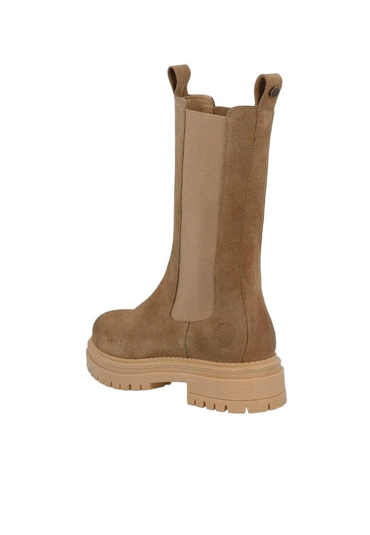 CASHOTT CASHANNAH Chelsea High Cut Suede Warm Lined Warm lined up chelsea Beige