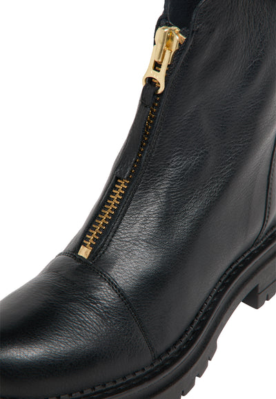 CASHOTT CASHANNAH Front Zipper Boot Ankle Boots Delfi Black 256