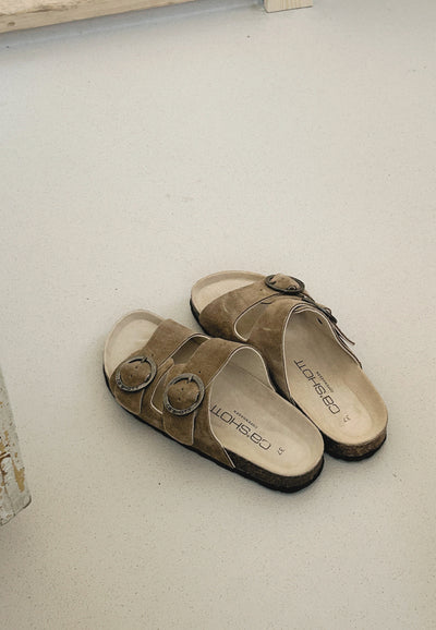 CASHOTT CASHELLE SLIDE Slides Toffee