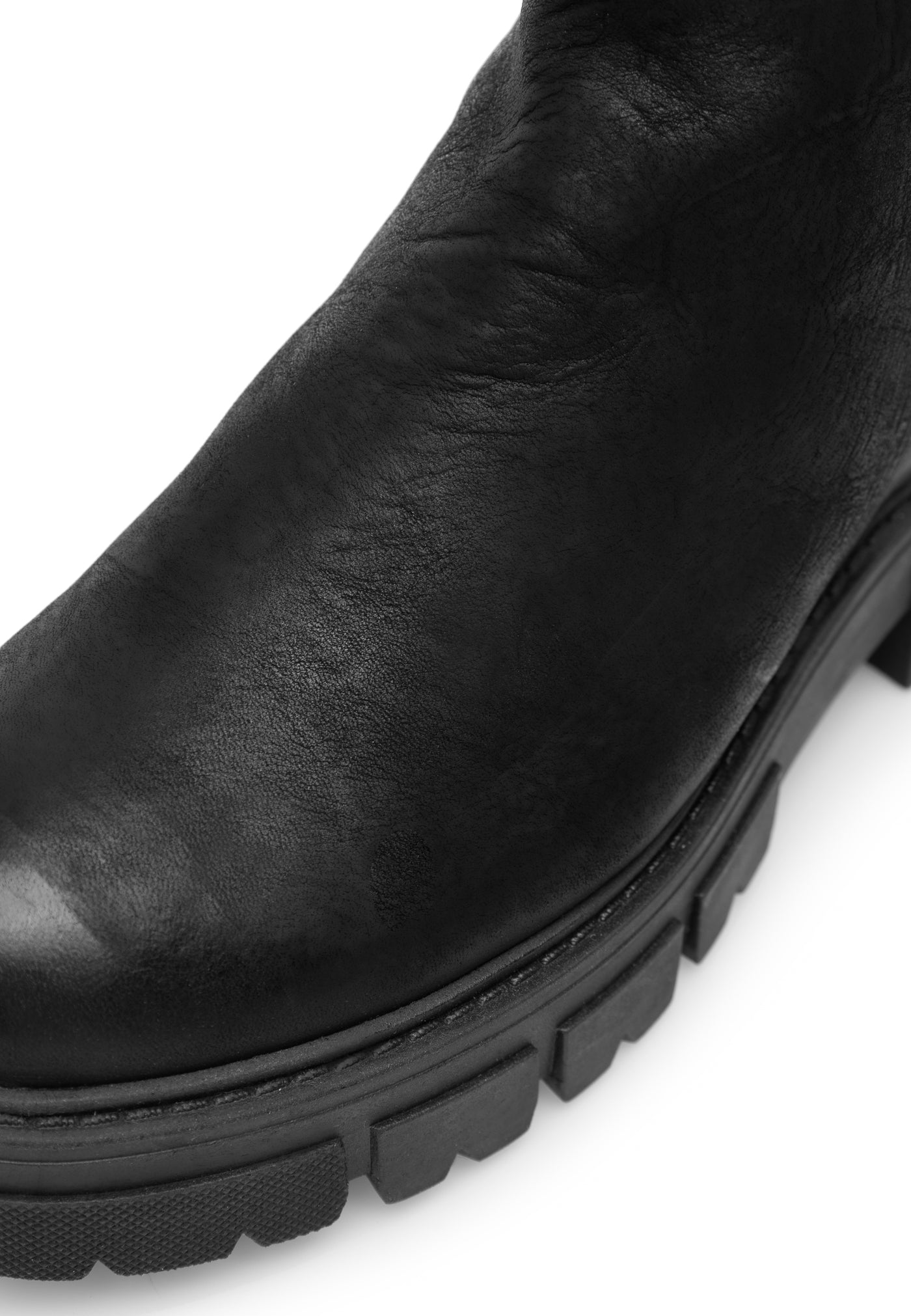 CASHOTT CASJIDA Zip Boot Warm Lined Water Repellent Nubuck Vegetable Tanned Ankle Boots Black