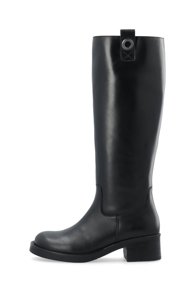 CASHOTT CASJOSEFINE Tall Boot Leather Knee-high Black