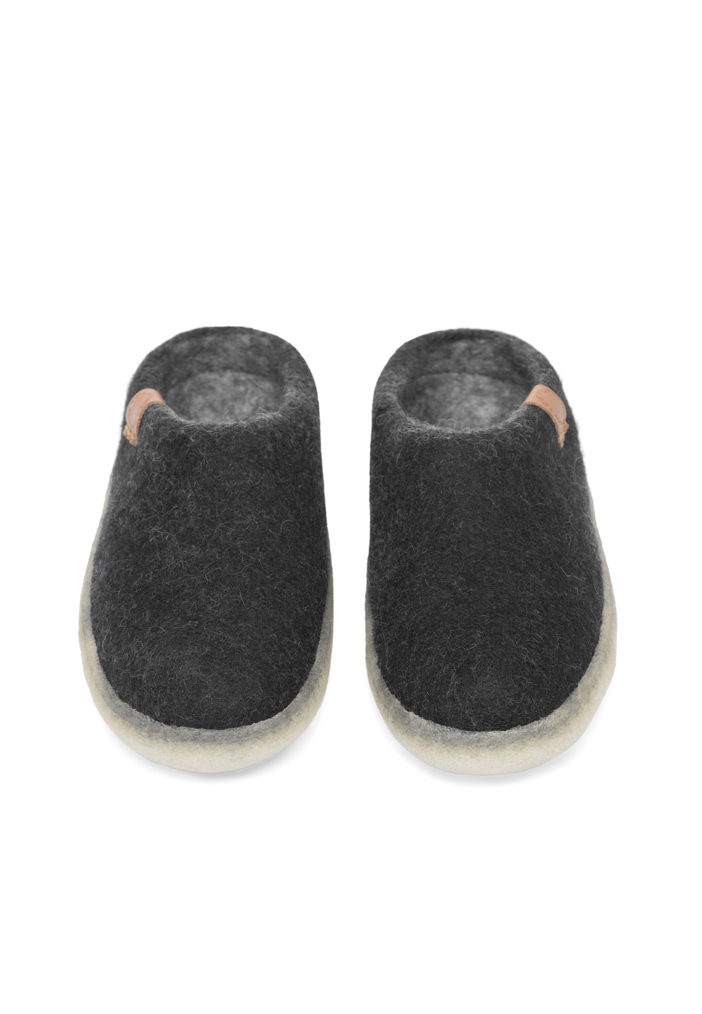 CASHOTT CASLAURA House Slip on Shoe Wool Homeshoes Black