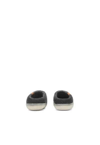 CASHOTT CASLAURA House Slip on Shoe Wool Homeshoes Black