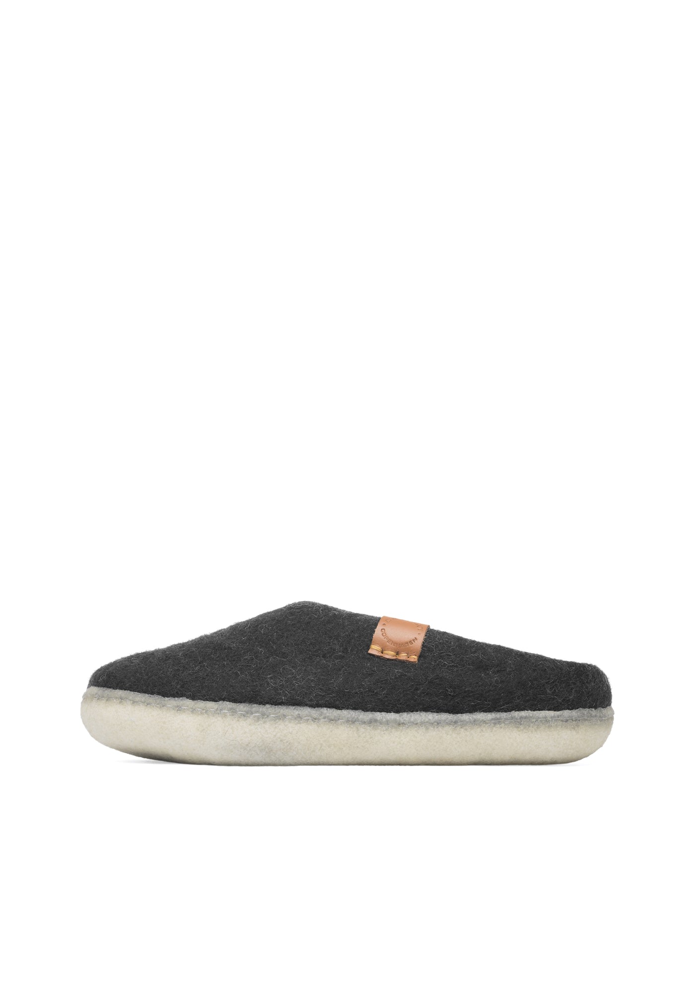 CASHOTT CASLAURA House Slip on Shoe Wool Homeshoes Black