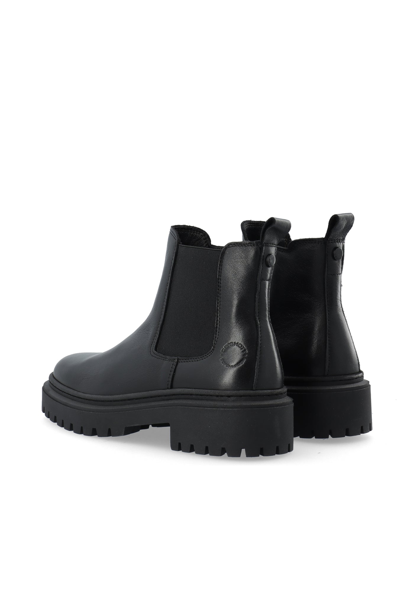 CASHOTT CASLEA Chelsea Boot W. Inside Zip Leather Chelsea Black