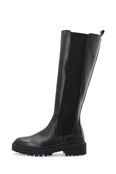 CASHOTT CASLEA Tall Boot Leather Knee-high Black