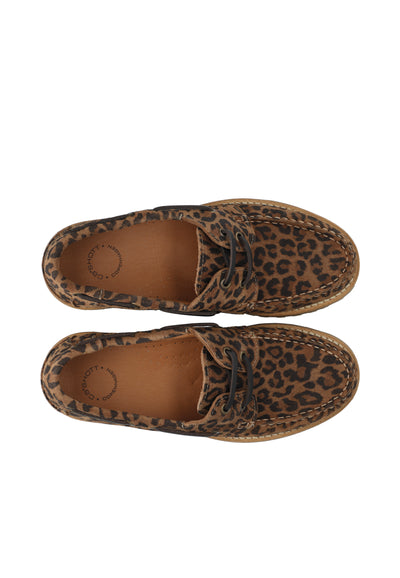 CASHOTT CASLENA BOAT SHOE Boat Leopard Print