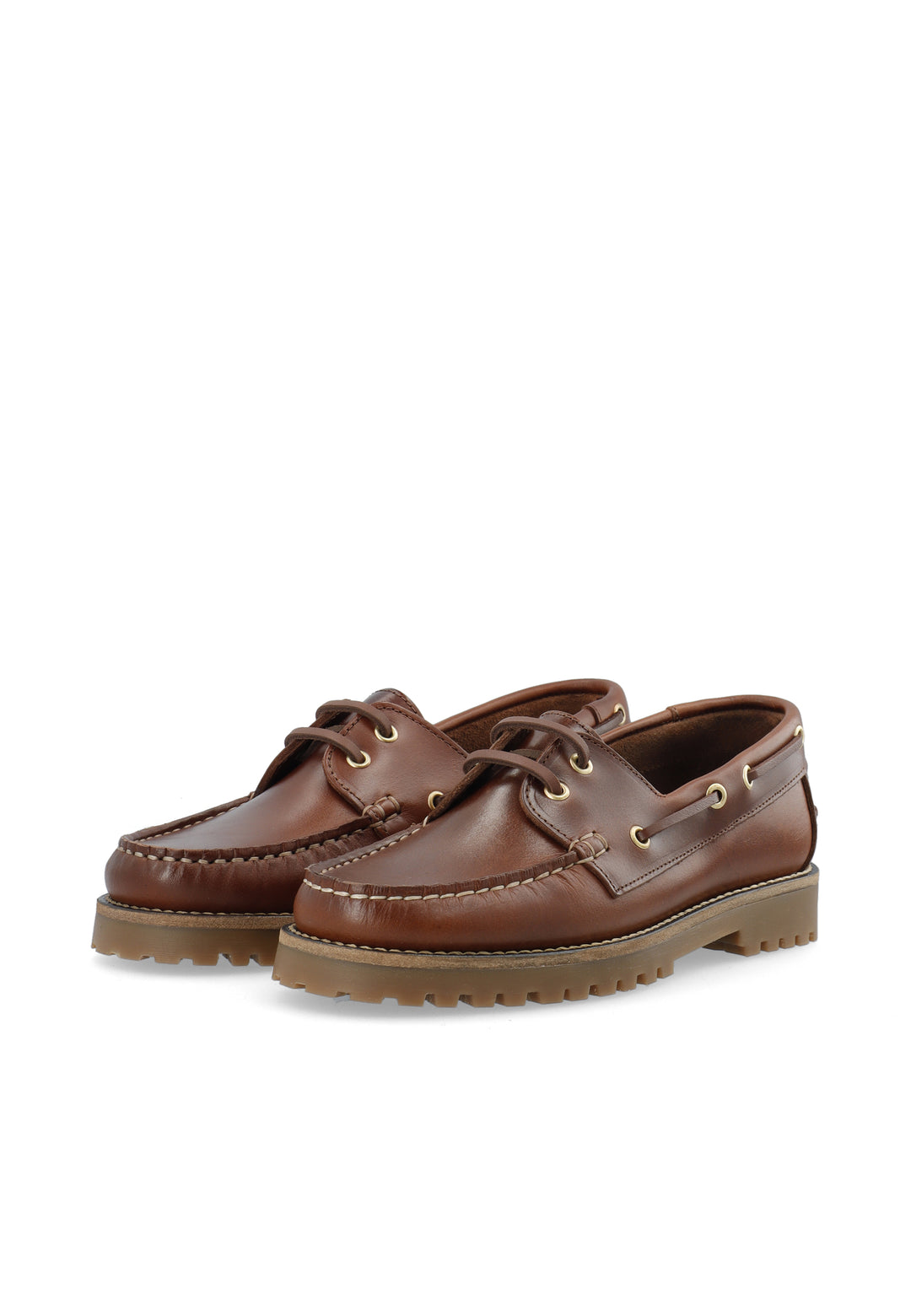 CASHOTT CASLENA BOAT SHOE Boat Dark Brown