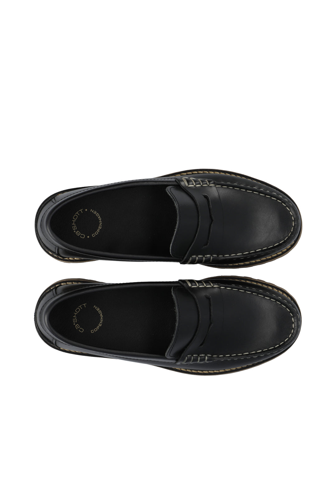 CASHOTT CASLENA Loafer Pull Up Leather *Loafers Black