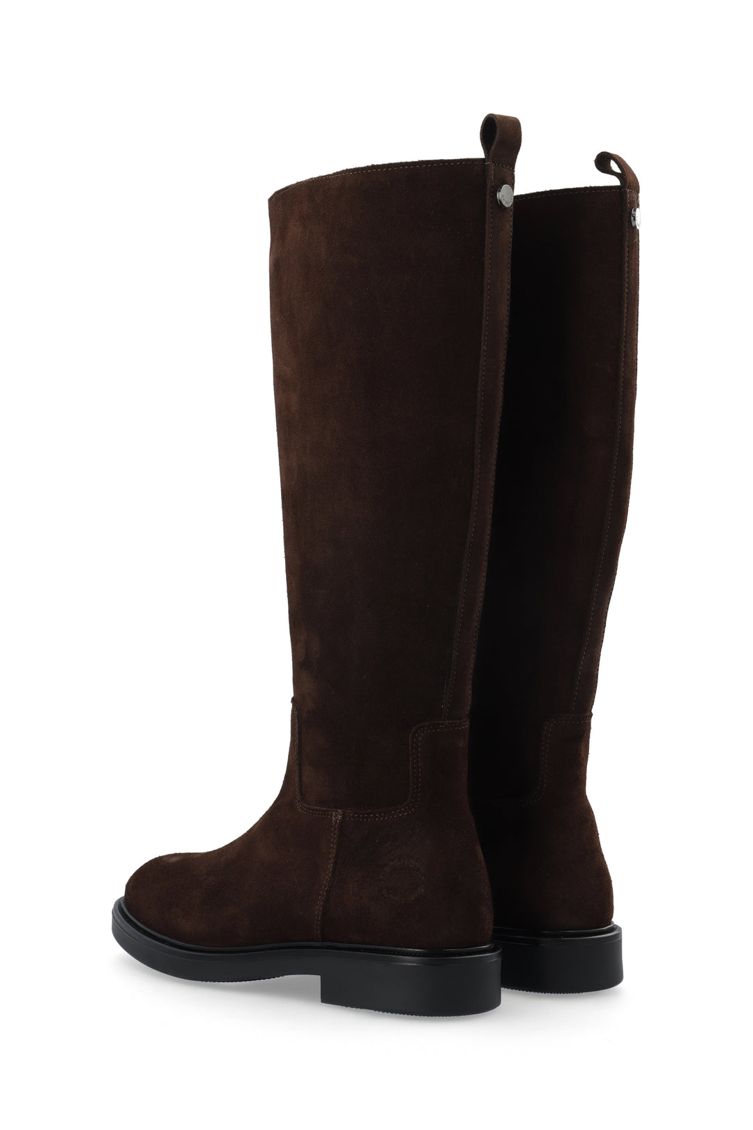 CASHOTT CASLOLA HIGH SHAFT BOOT - Suede *Zip Boot Dark Brown