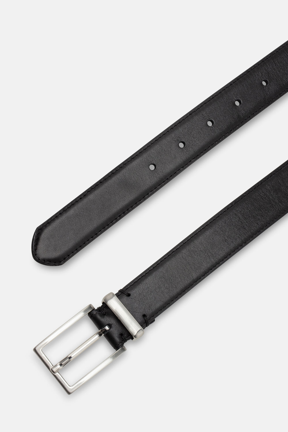 CASHOTT CASNANNA Plain Belt Leather Belt Black