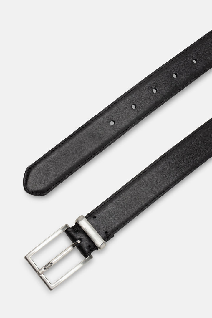 CASHOTT CASNANNA Plain Belt Leather Belt Black