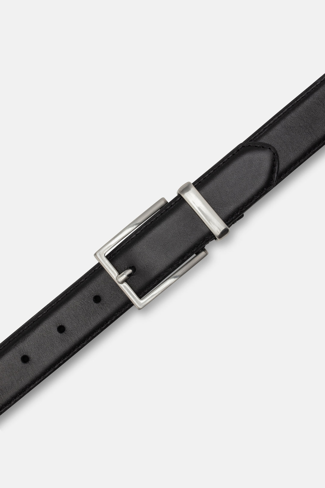 CASHOTT CASNANNA Plain Belt Leather Belt Black