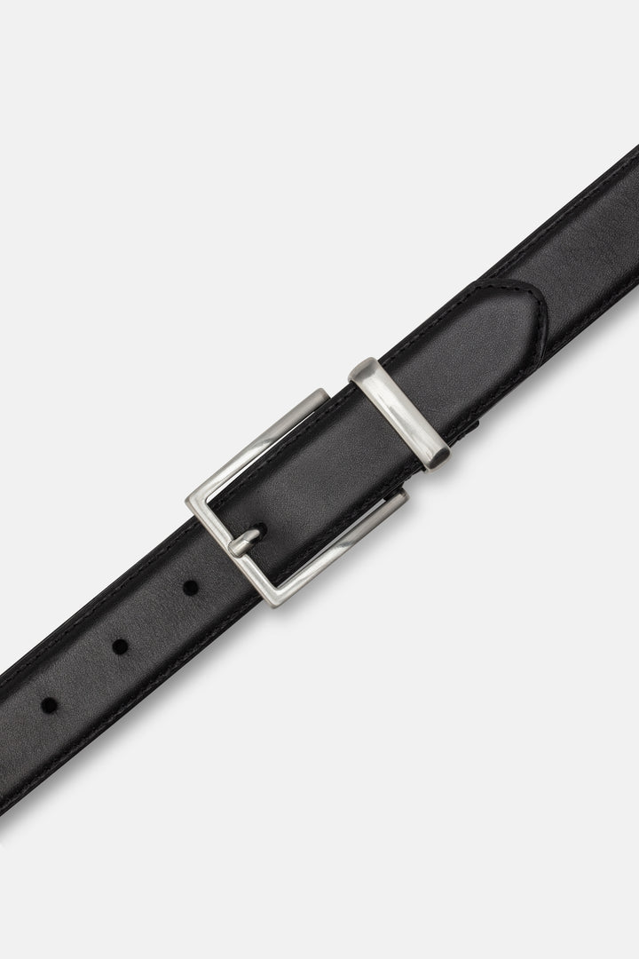 CASHOTT CASNANNA Plain Belt Leather Belt Black