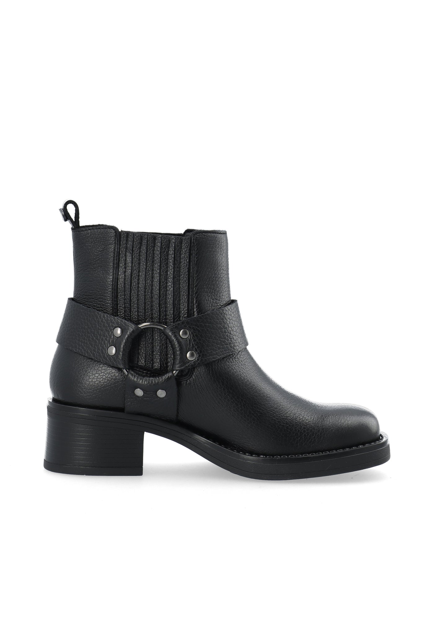 CASHOTT CASRIKKE Chelsea Biker Boot Leather Biker Black