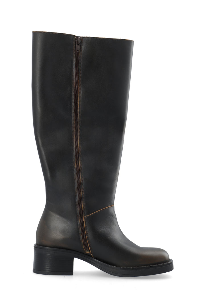 CASHOTT CASRIKKE WIDE PULL BOOT Pull On Distressed Brown