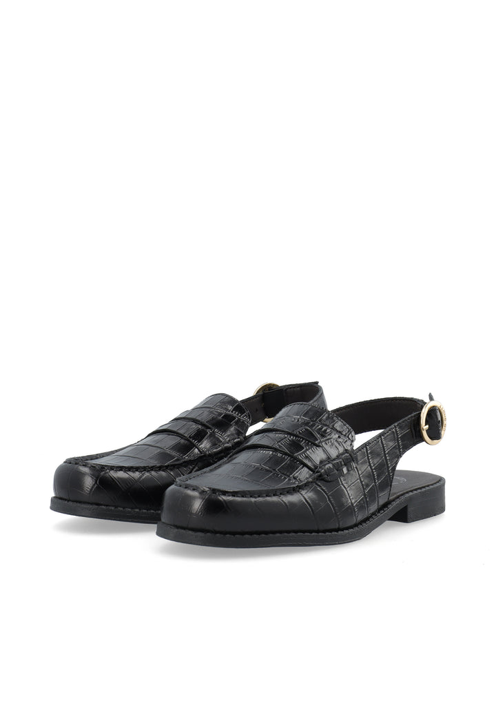 CASHOTT CASROBERTA SLINGBACK LOAFER *Slingback Black Croco