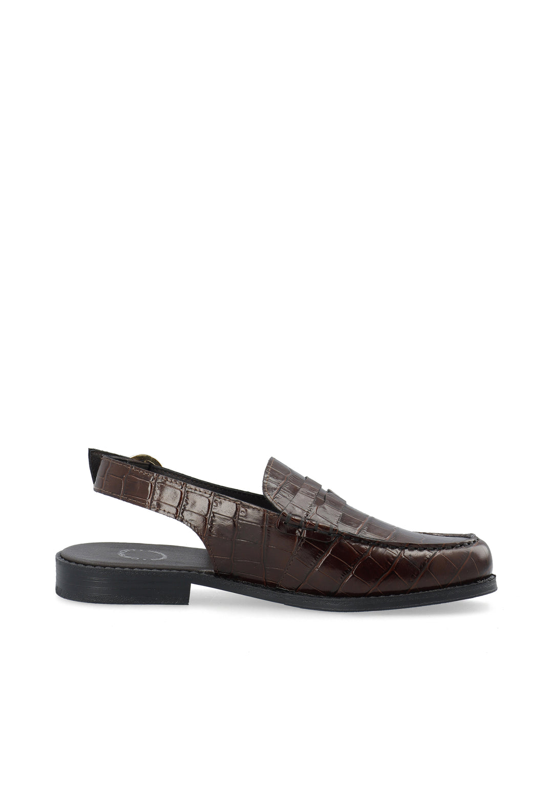 CASHOTT CASROBERTA SLINGBACK LOAFER *Slingback Dark Brown Croco