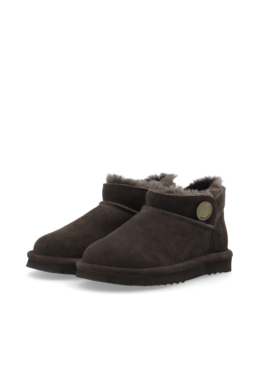 CASHOTT CASSIA PULL BOOT SUEDE, WARM LINING Pull On Dark Brown