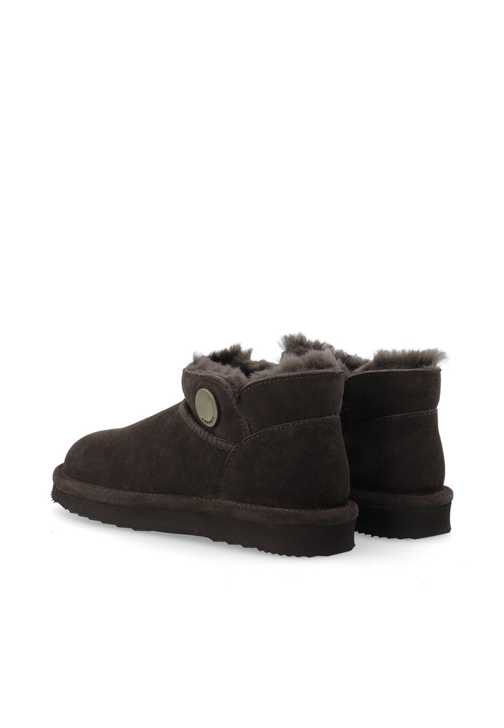 CASHOTT CASSIA PULL BOOT SUEDE, WARM LINING Pull On Dark Brown